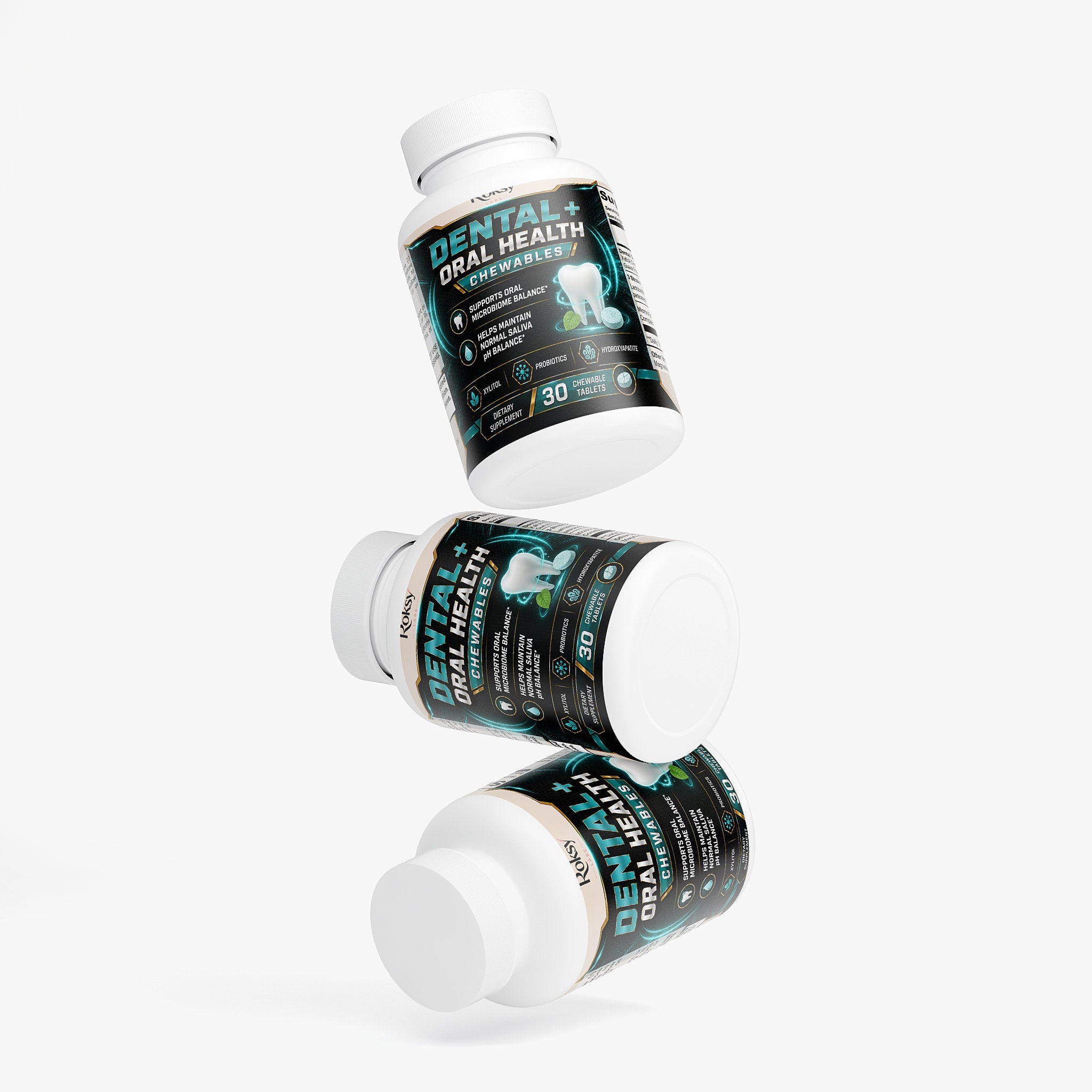 Dental + Oral Health Chewables 30 Days Supply Roksy