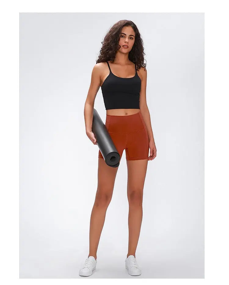 Hip-lifting outer wear sports fitness tight hip shorts Social Buzz eSIMs