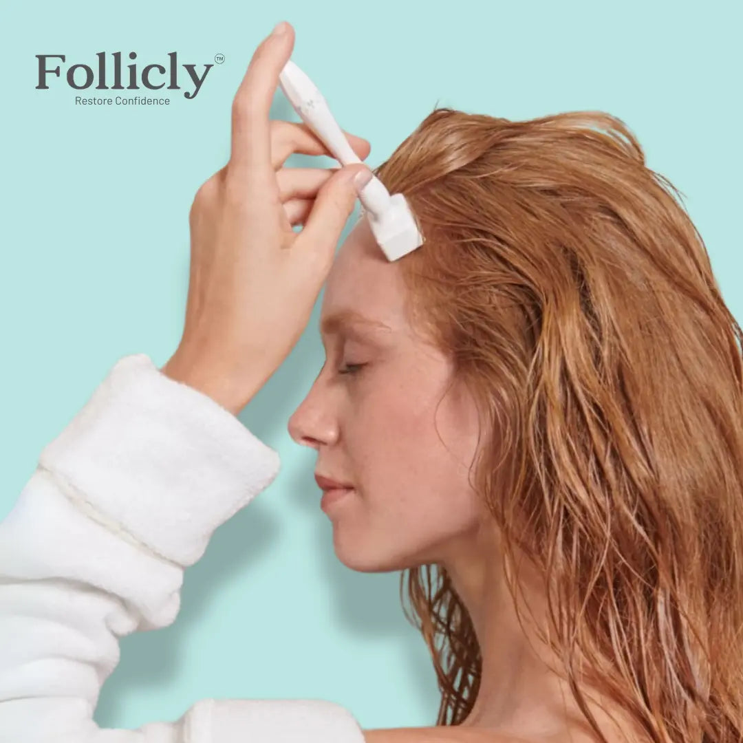 Follicly™ Derma Stamp 3-Pack - 140 Adjustable Titanium Microneedles (Value Bundle) Follicly