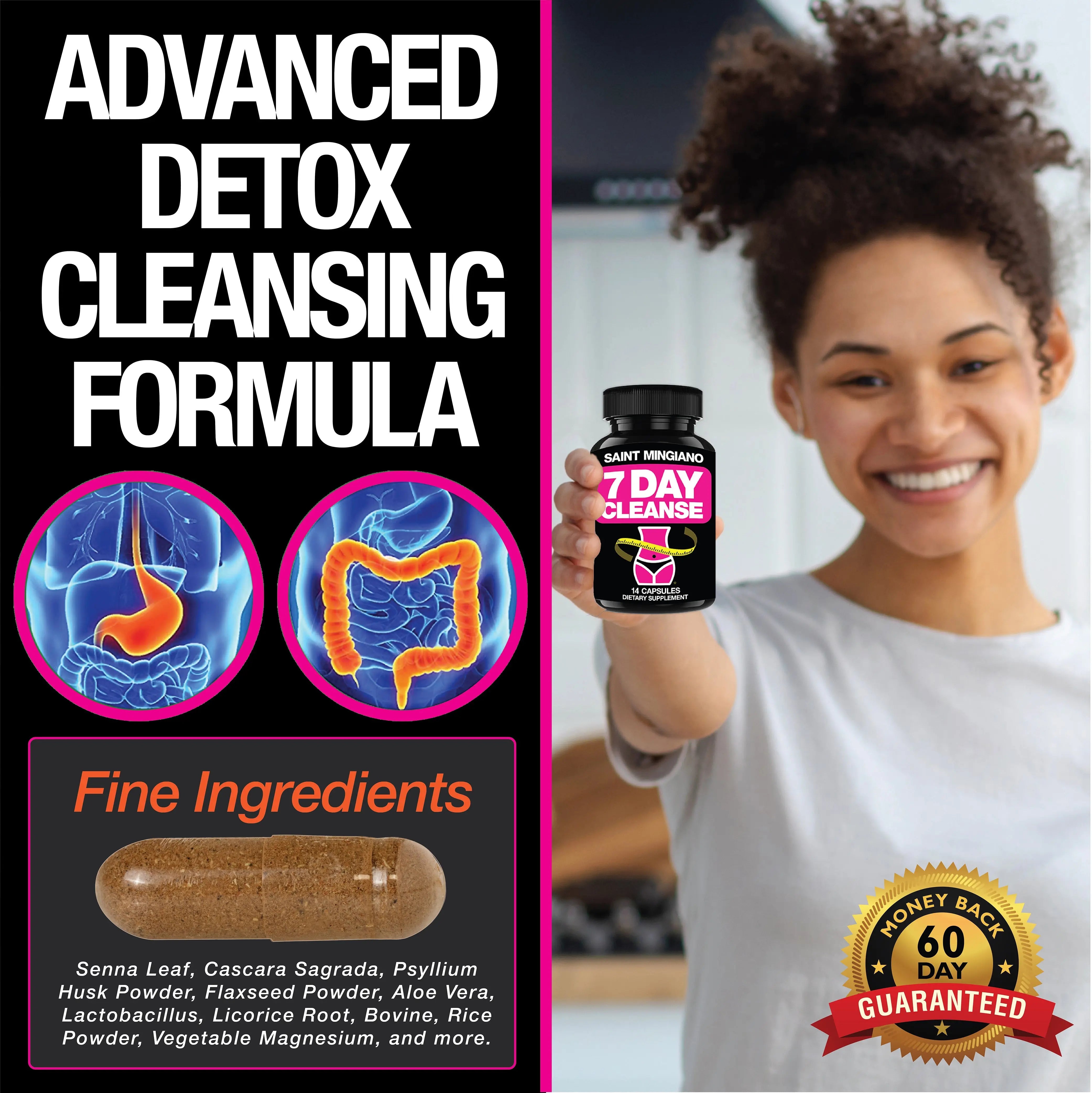 7-Day Colon Cleanse Detox Saint Mingiano - Supplements & Wellness Dedicated to Holistic Health