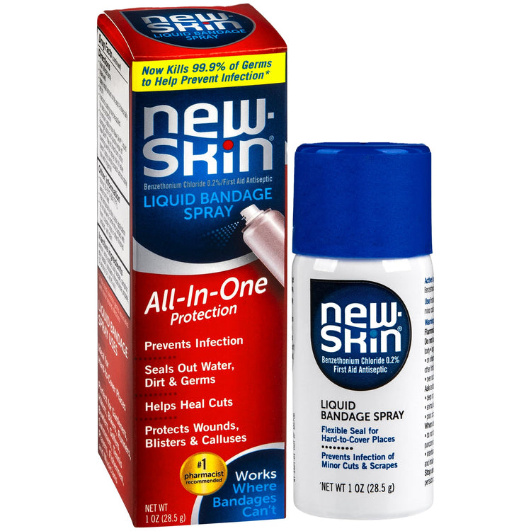 New-Skin First Aid Antiseptic Liquid Spray Bandage, 1 oz Pasteur Pharmacy