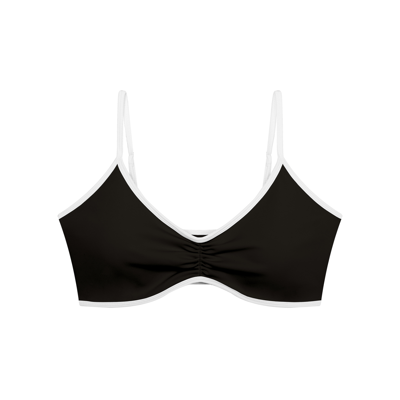 Loki & Ivy Color Block Ruched V-Neck Sports Bra THRIXINE