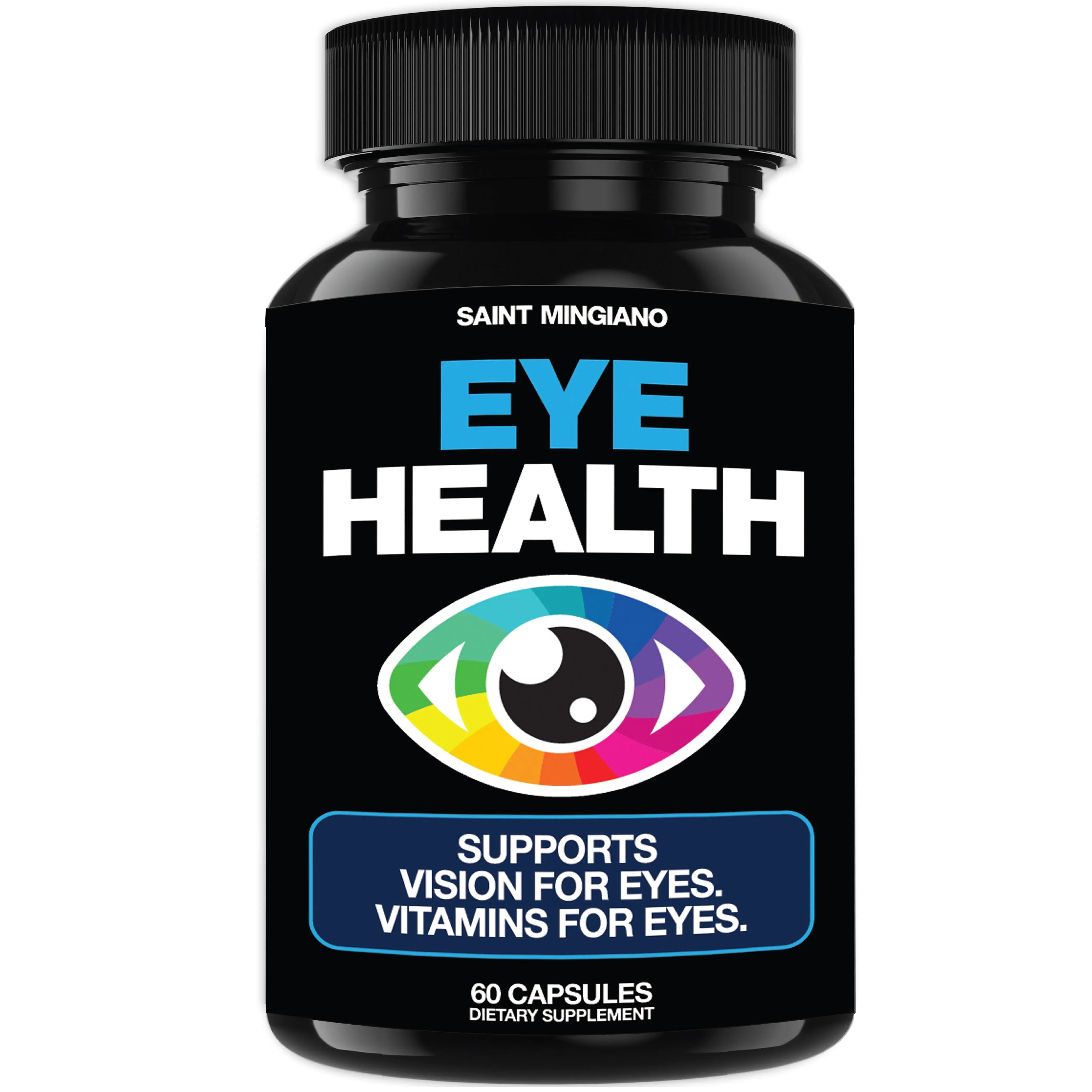 Eye Health & Vision Vitamins Supplement 60 Capsules Saint Mingiano - Supplements & Wellness Dedicated to Holistic Health