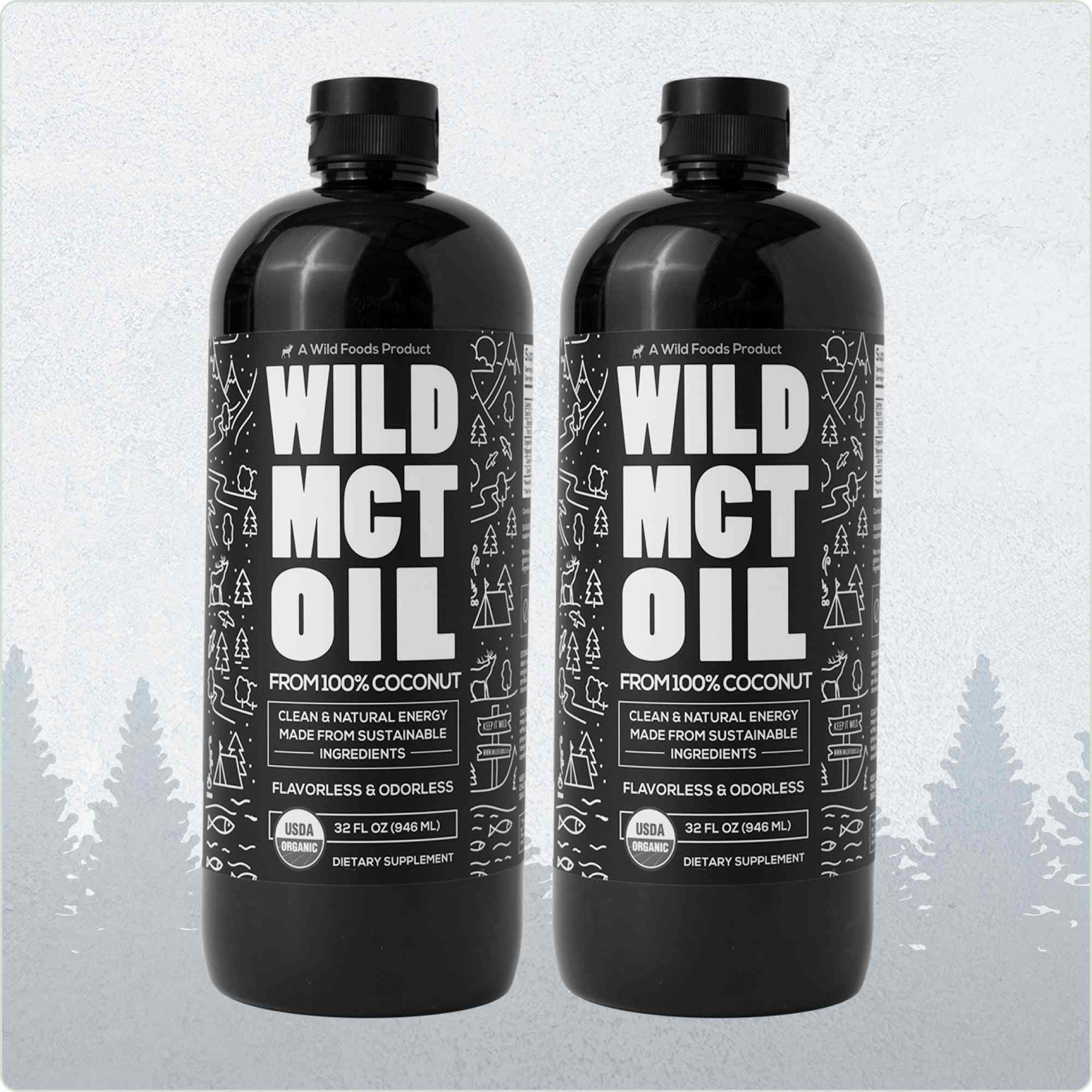 Wild MCT Oil – 100% Coconut-Sourced Brain & Body Fuel, 63 Servings Wild Foods