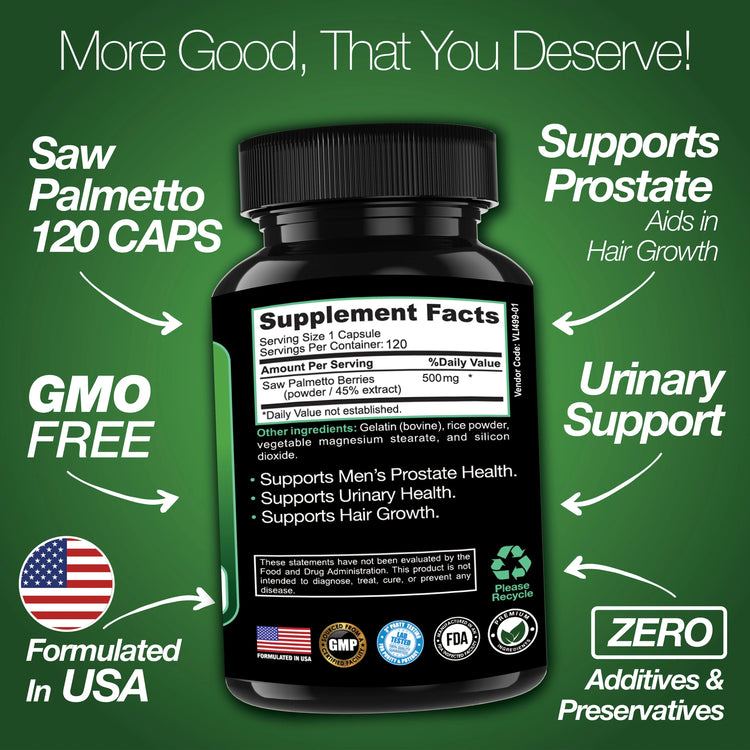 Men’s Prostate Health Supplement – 120 Capsules Saint Mingiano - Supplements & Wellness Dedicated to Holistic Health