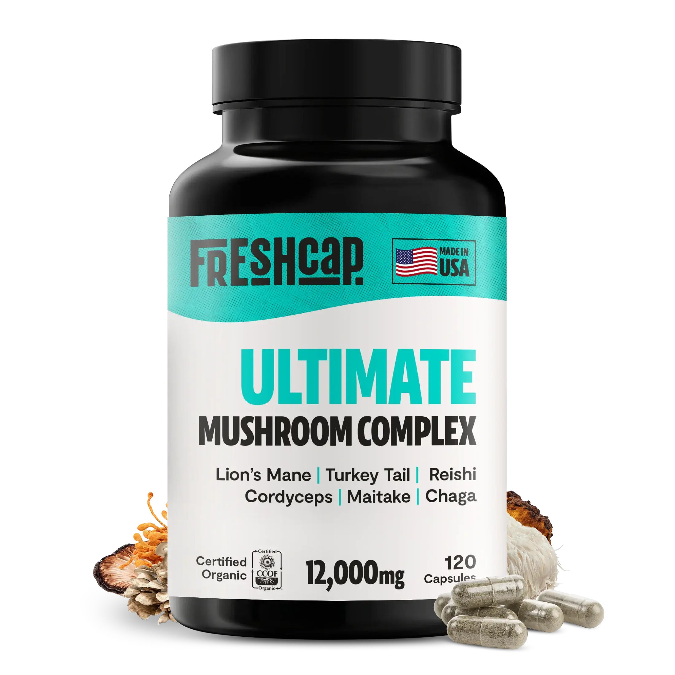 Ultimate Mushroom Complex Capsules FreshCap Mushrooms