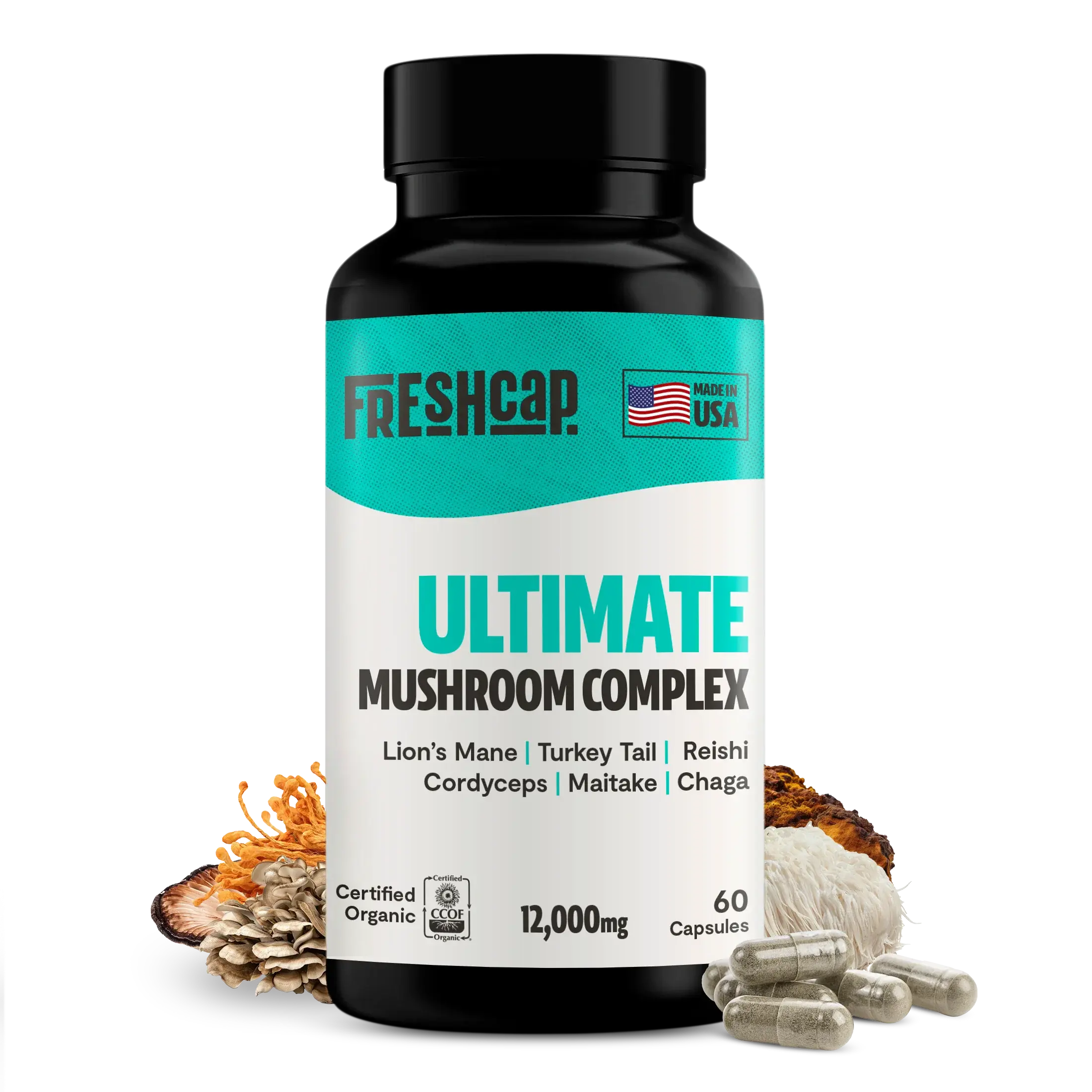 Ultimate Mushroom Complex Capsules FreshCap Mushrooms
