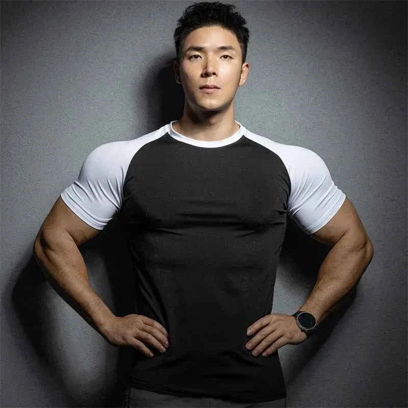 Men's Quick-Dry Summer Sports Running Tee THRIXINE