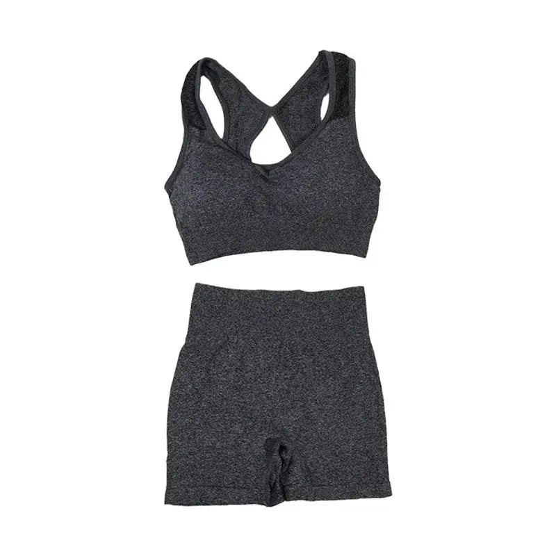Yoga Women's Fitness Suit Shorts Workout Set THRIXINE