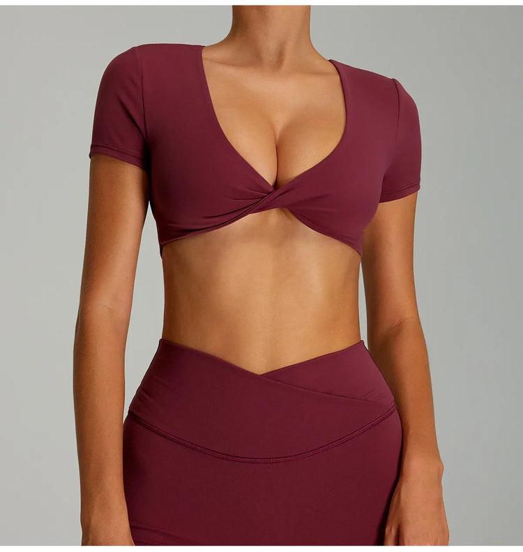 Sexy Backless Yoga Crop Top for Women THRIXINE