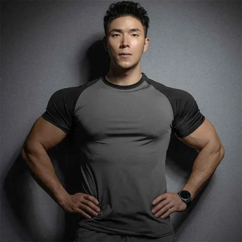Men's Quick-Dry Summer Sports Running Tee THRIXINE