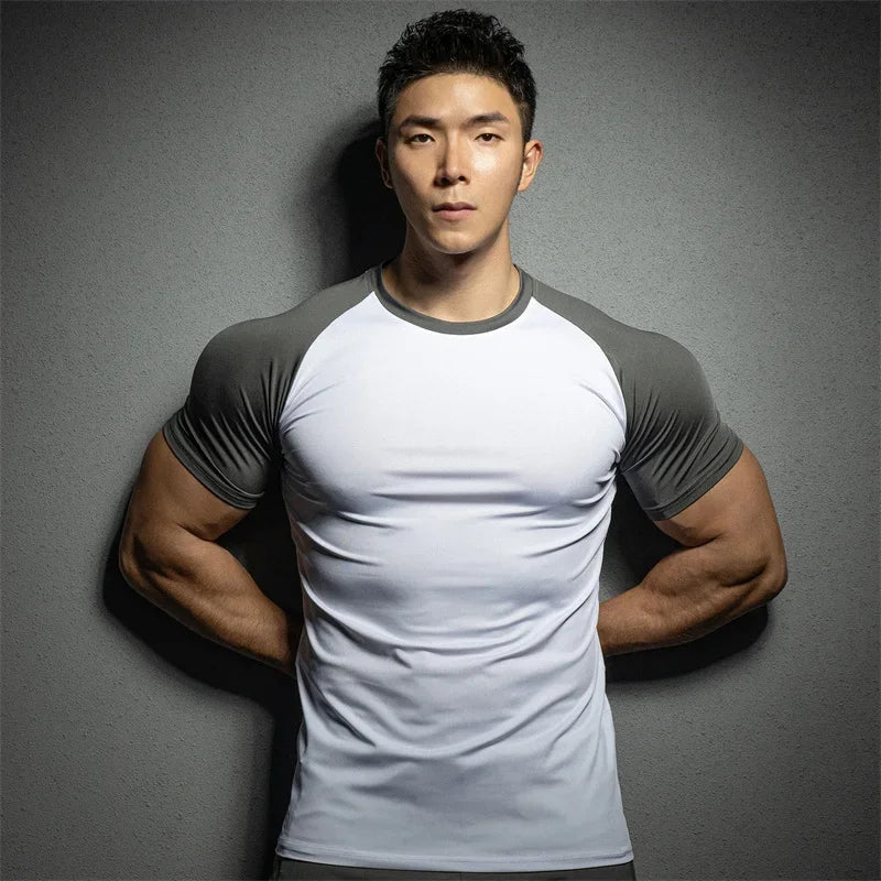 Men's Quick-Dry Summer Sports Running Tee THRIXINE
