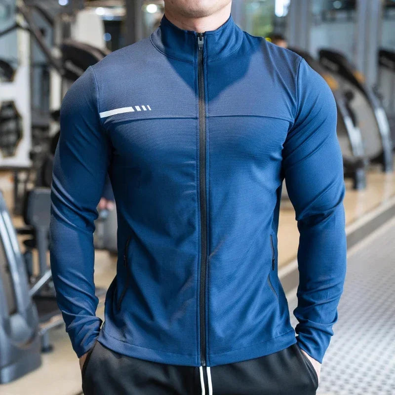Men's High-Quality Zipped Sport Jacket | Gym, Running & Outdoor Training 24 Hour Sport
