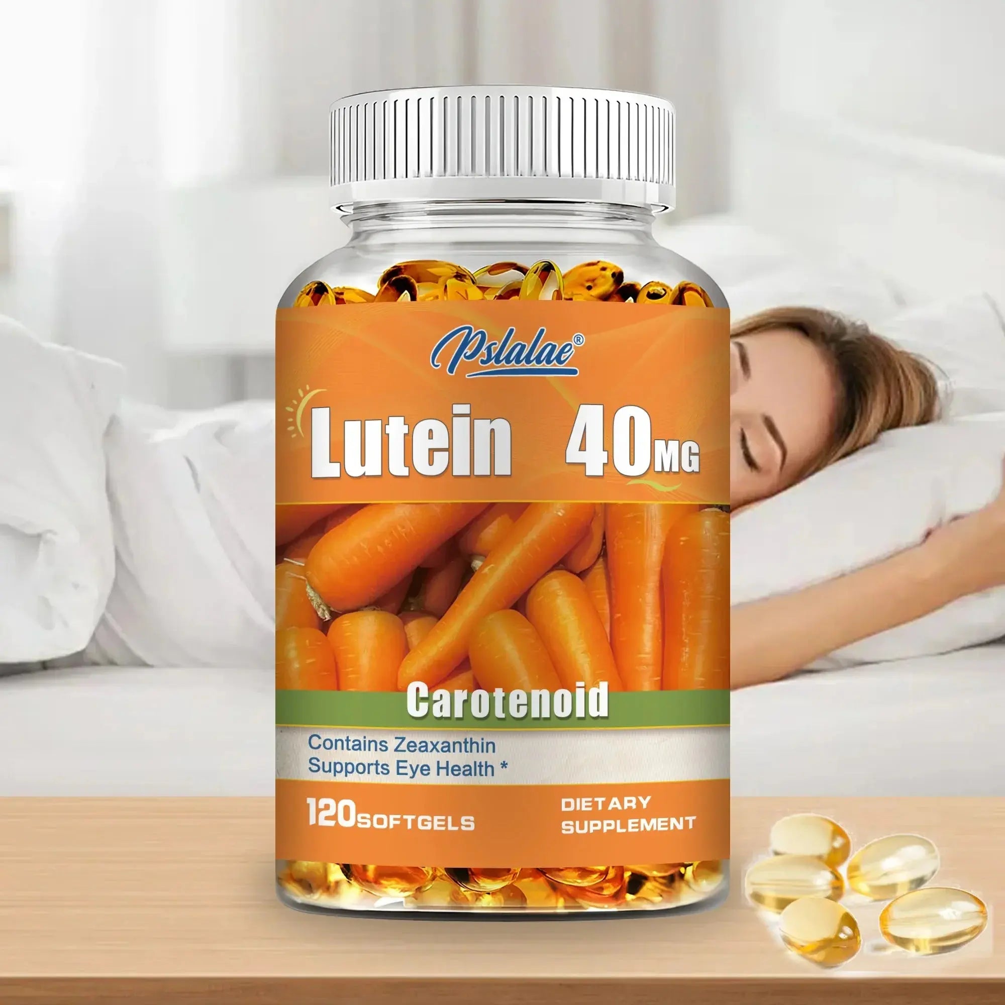Lutein 40mg - with Zeaxanthin - Supports Healthy Vision, Blue Light Protection, Relieves Eye Fatigue and Dryness - 120 Capsules Roksy