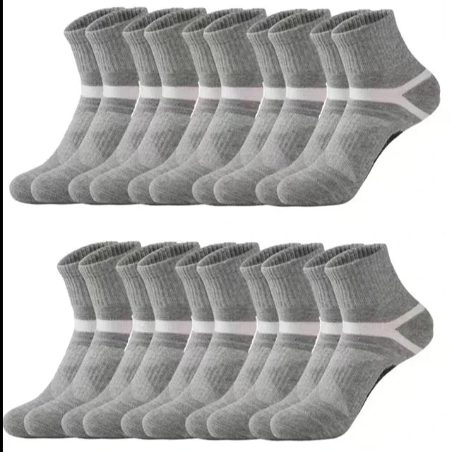 3 Pairs Men's Socks Hiking Black Sports Basketball Socks Casual Soft Running Summer Absorb Sweat Breathable Male Sokken Gifts Pi-Mart