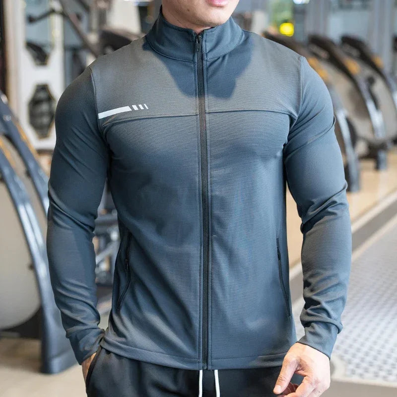 Men's High-Quality Zipped Sport Jacket | Gym, Running & Outdoor Training 24 Hour Sport