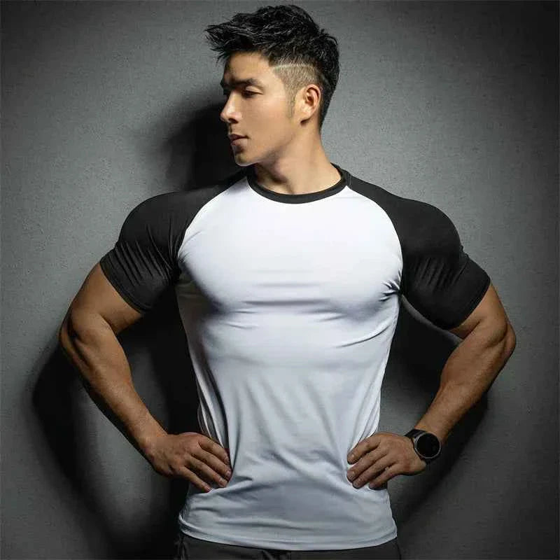 Men's Quick-Dry Summer Sports Running Tee THRIXINE