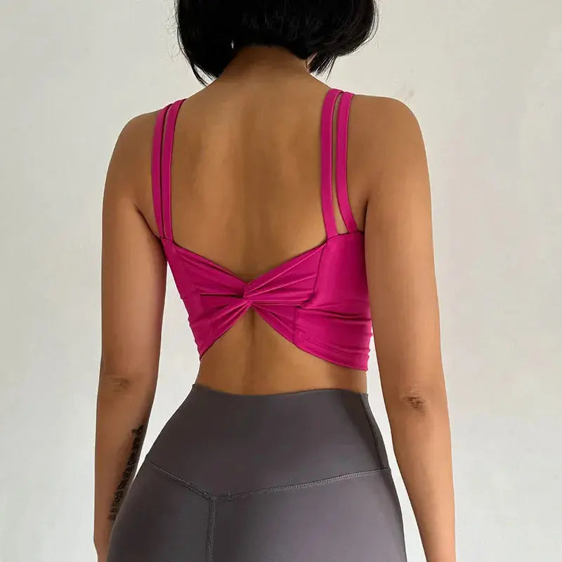 Women's Sports Bras Sexy Push Up Yoga Top THRIXINE
