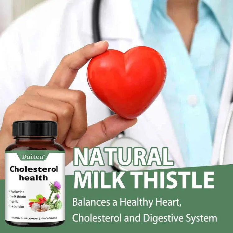 Supplements for Cholesterol Health - Natural Support for Heart, Liver, Digestive and Metabolic Health, 120 Vegetarian Capsules Roksy