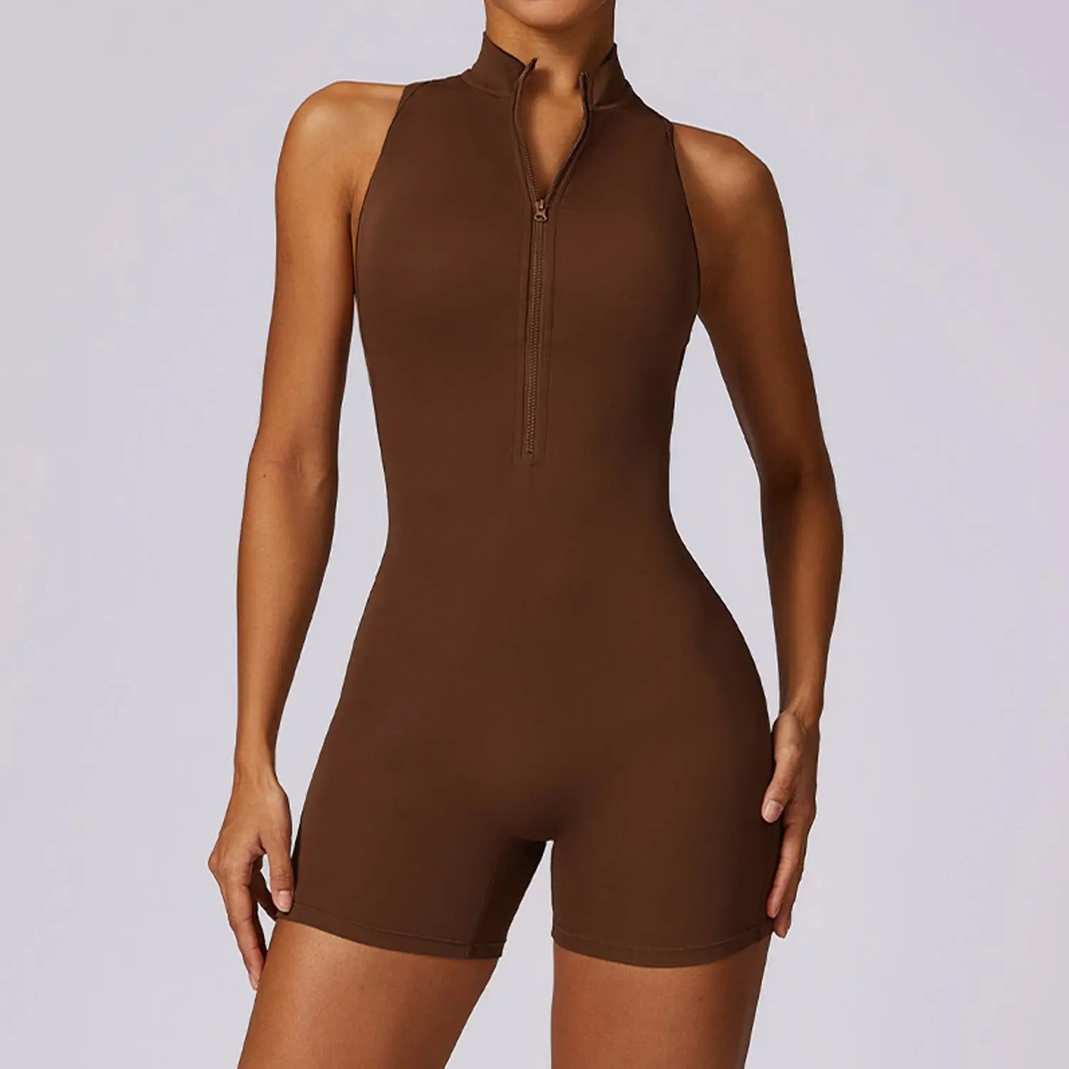 Women’s Zipper Backless Yoga Jumpsuit Social Buzz eSIMs