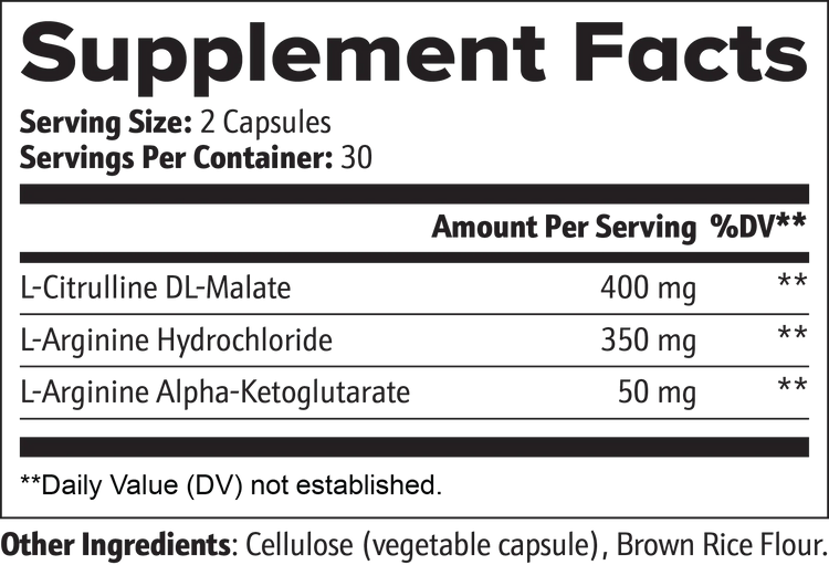 L-Citrulline & L-Arginine Stack - Made with Love in the USA THRIXINE