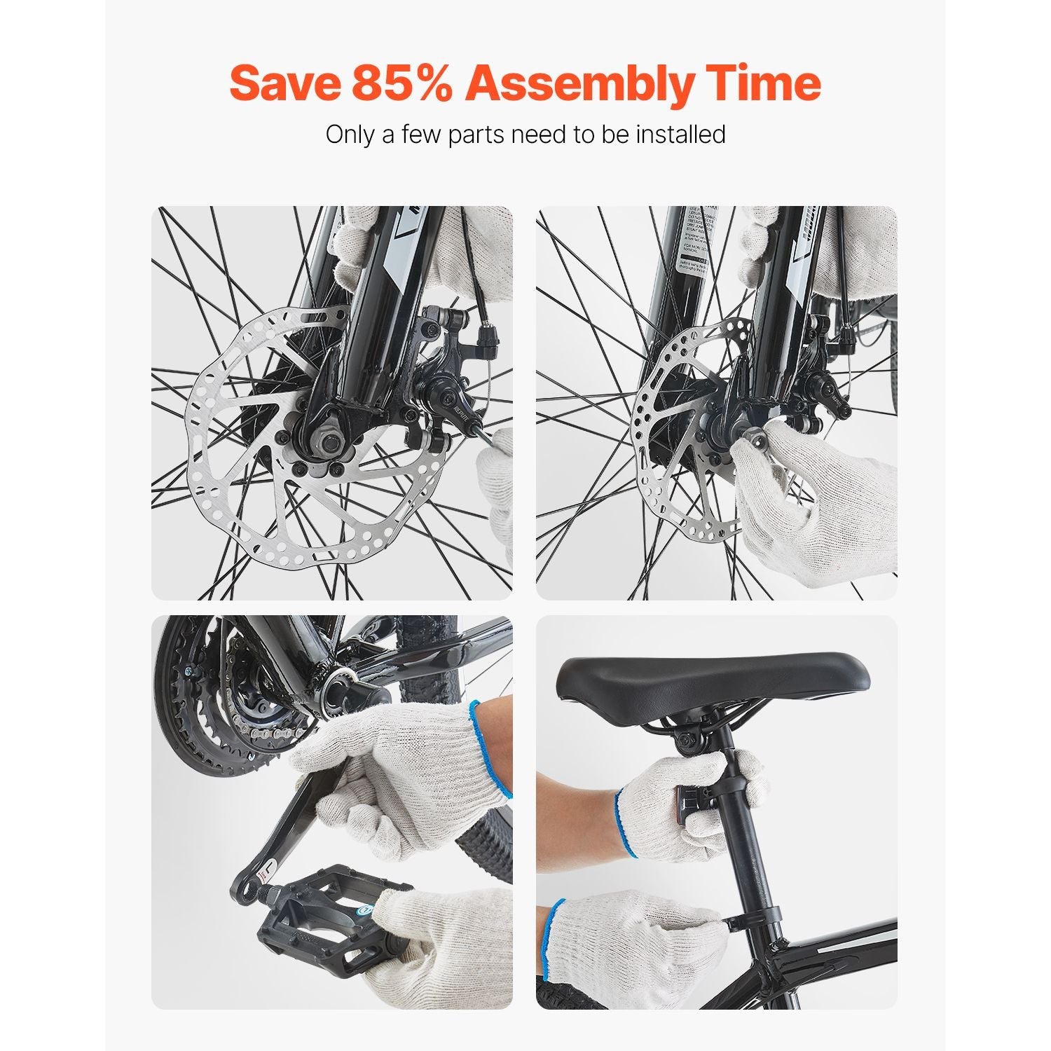 Mountain Bike, 29 inch MTB Bicycle with Front Suspension, 21 Speeds SHIMANO Twist Shifting, Comfort Saddle, Dual Disc Brakes, Aluminum Alloy Frame, Adult Sport Cycling Bicycle Trail Snow Berry Charmz