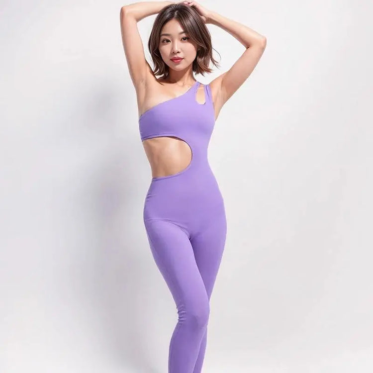One-piece Exercise Sleeveless Irregular Workout Clothes Vain Products