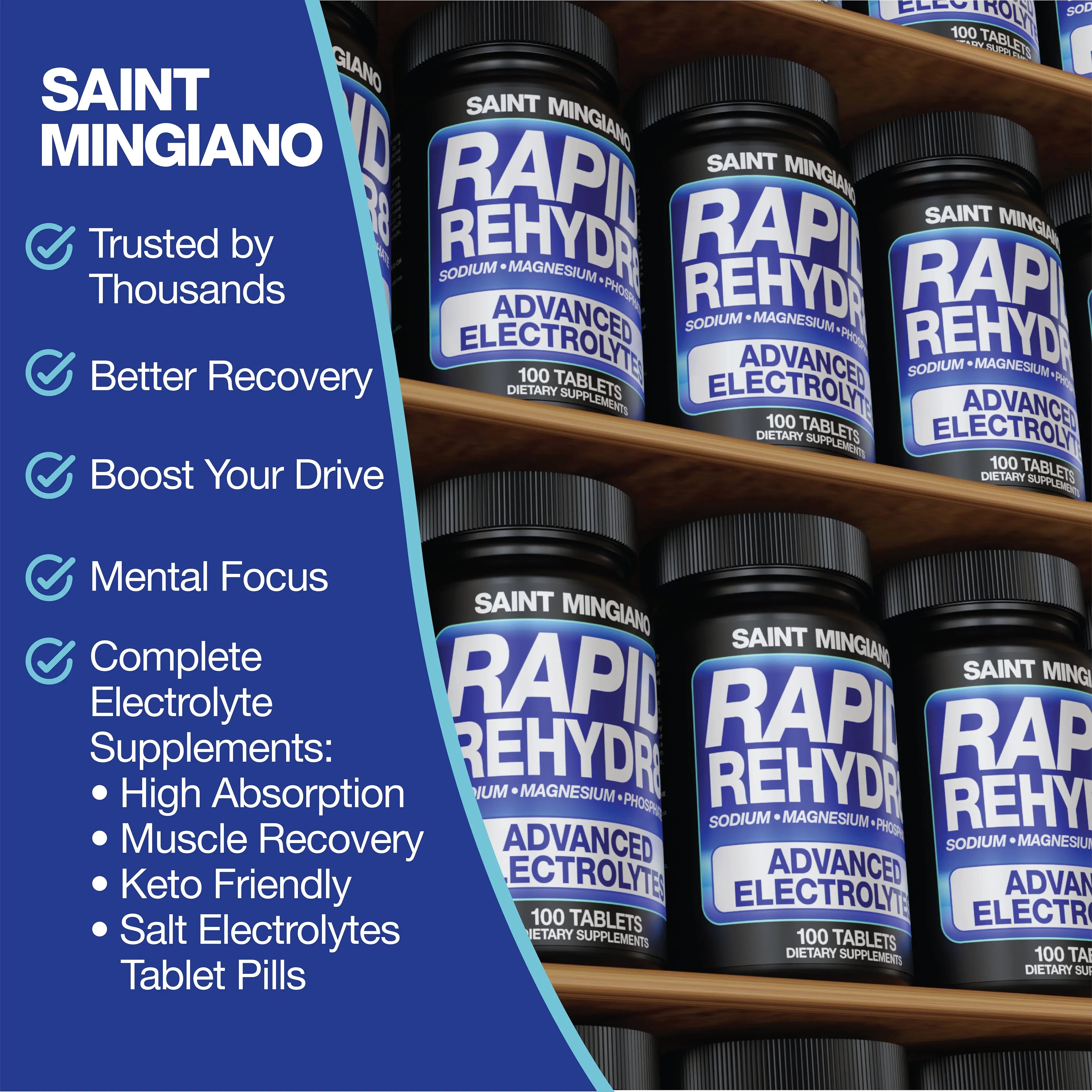 Rapid Rehydr8 Electrolyte Capsules – 100 Count Saint Mingiano - Supplements & Wellness Dedicated to Holistic Health