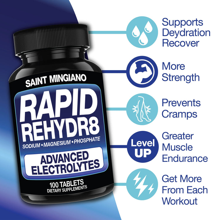 Rapid Rehydr8 Electrolyte Capsules – 100 Count Saint Mingiano - Supplements & Wellness Dedicated to Holistic Health