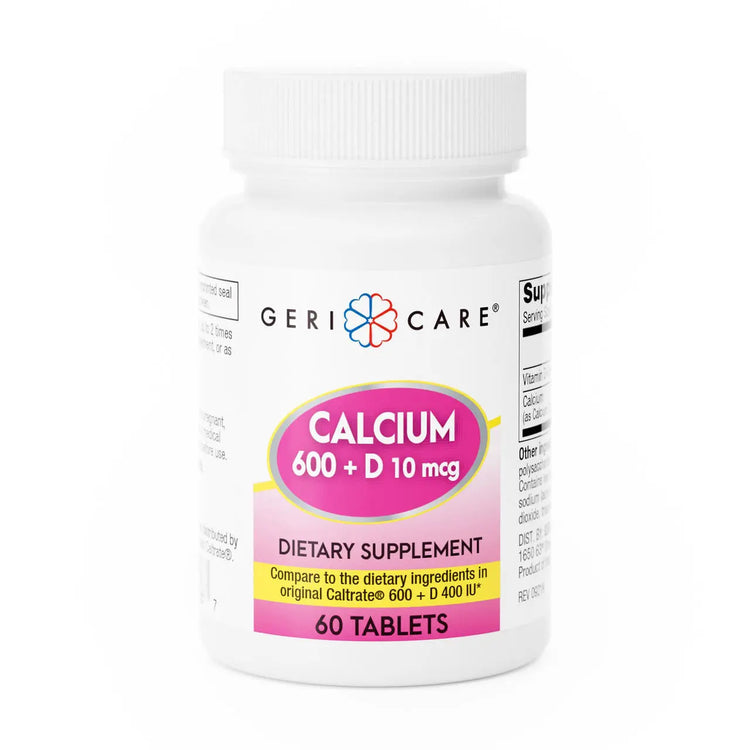 Geri-Care Joint Health Supplement, Calcium (600 mg) / Vitamin D (400 IU) LL Medico