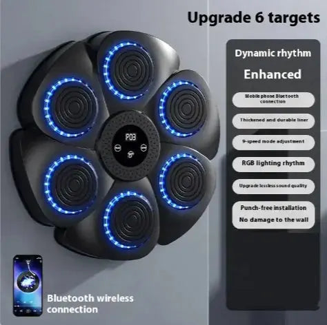 Smart Bluetooth Wireless Boxing Fitness Kit – Home Exercise Equipment Anti Spier