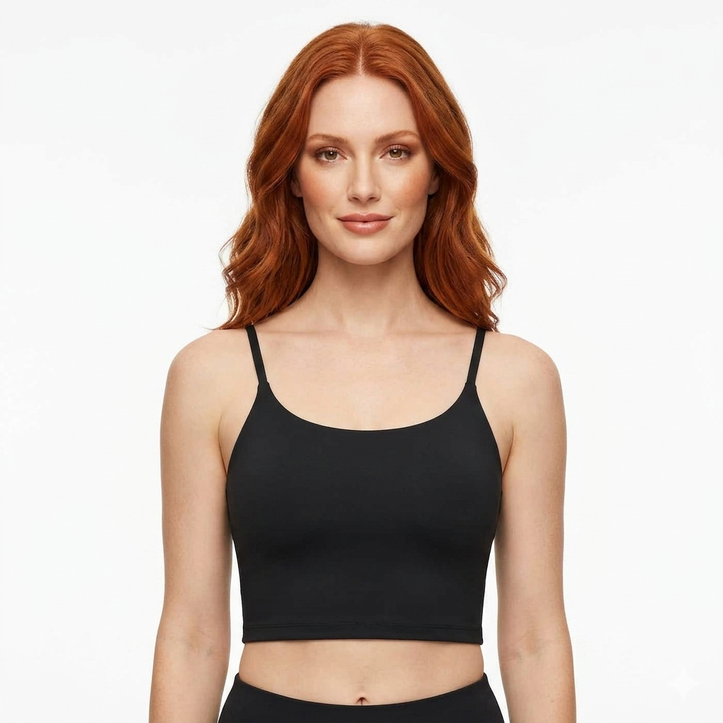 Loki & Ivy Spaghetti Strap Yoga Sports Bra THRIXINE