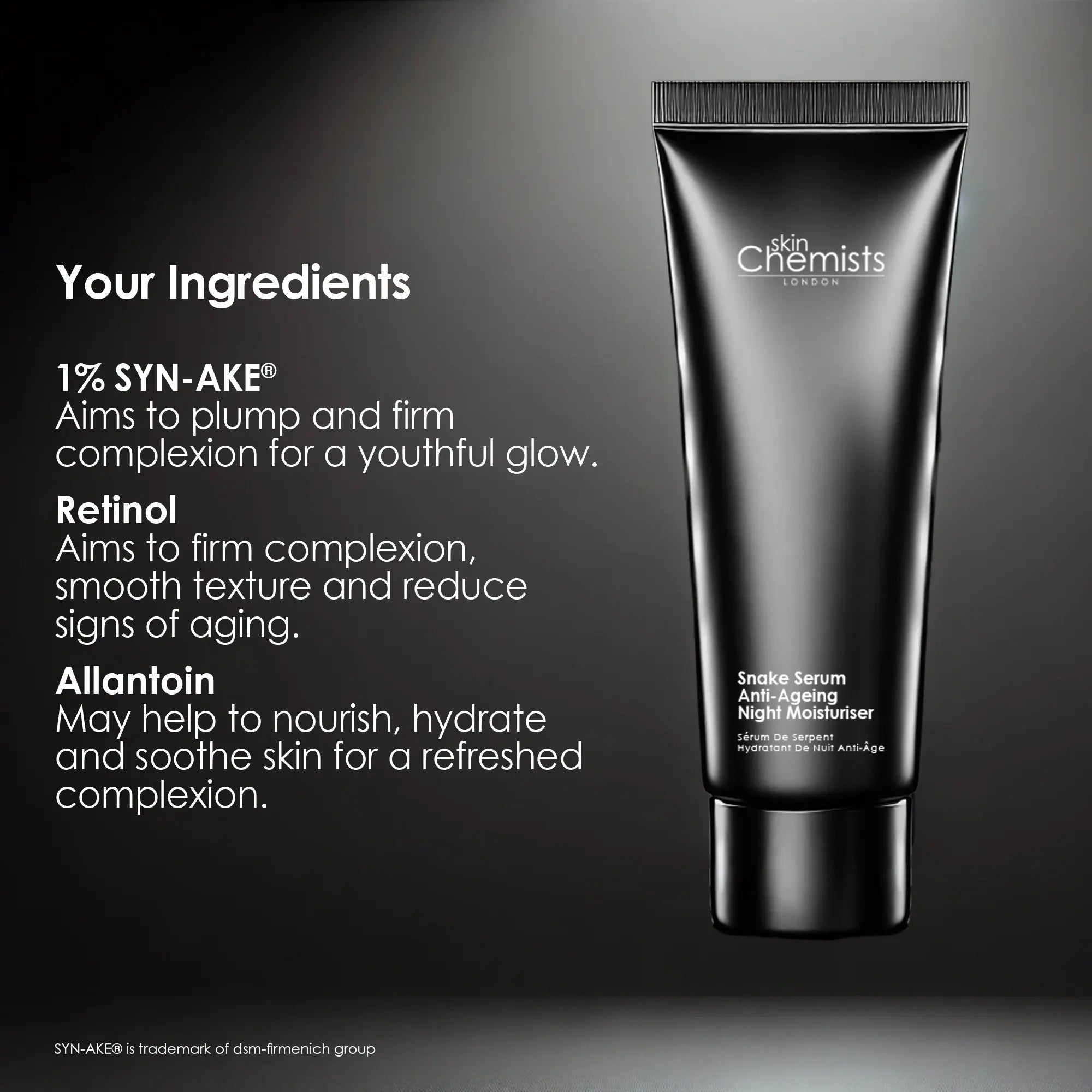 skinChemists Snake Serum Anti-Ageing Night Moisturiser 50ml skinChemists US