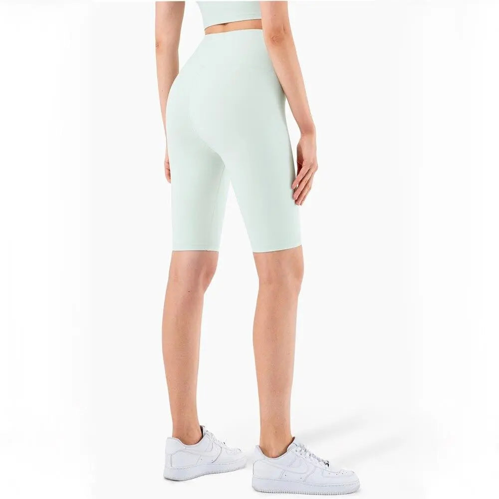 Second Skin Feel Workout Fitness Gym Biker Shorts Women High Waist THRIXINE