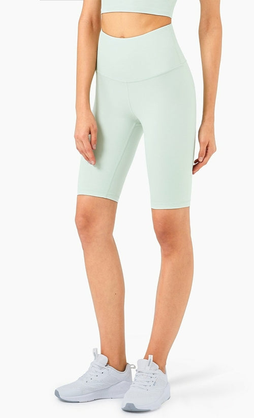 Second Skin Feel Workout Fitness Gym Biker Shorts Women High Waist