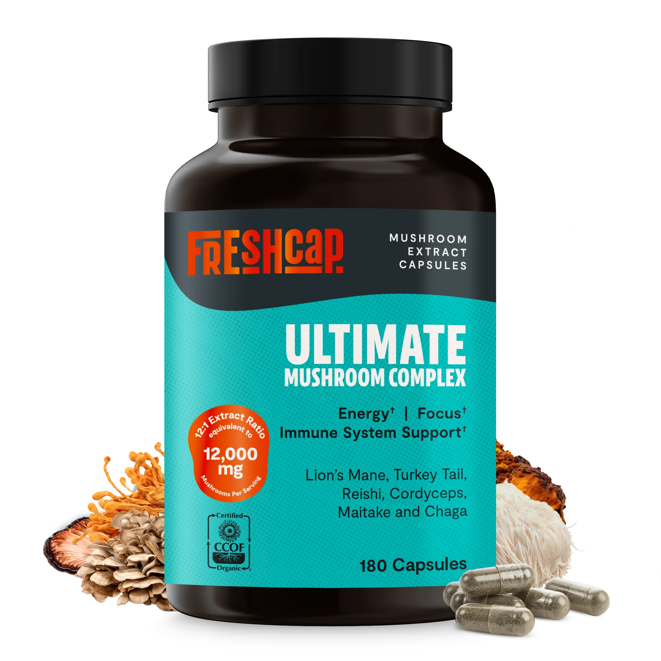 Ultimate Mushroom Complex Capsules FreshCap Mushrooms