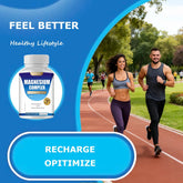 MAGNESIUM COMPLEX Wellness Capsules With Malate & Glycinate And 8 ELEMENTAL MAGNESIUM, Supports Health 90 Capsules, Dietary Supplement. Roksy