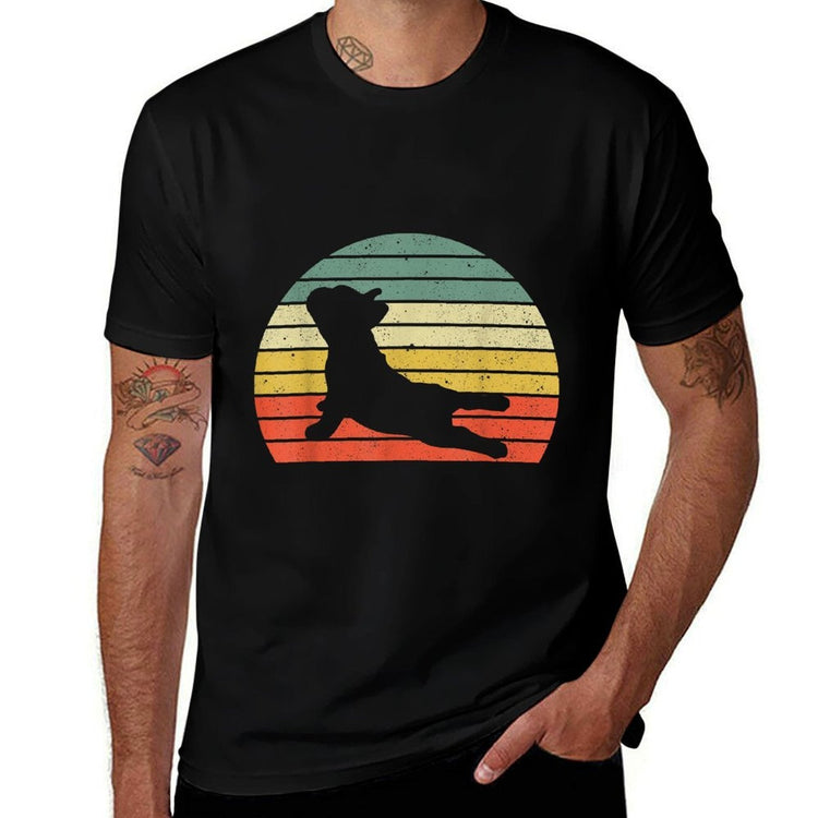 French Bulldog Yoga Funny Frenchie for Men Women  Quick-drying T-Shirt Velarayx