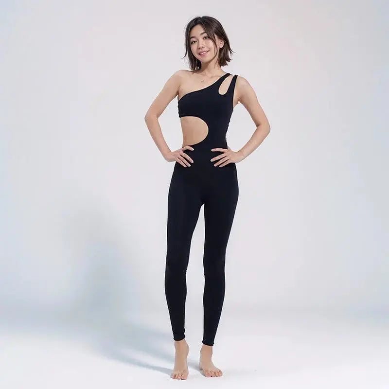 One-piece Exercise Sleeveless Irregular Workout Clothes Vain Products
