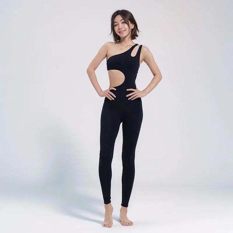 One-piece Exercise Sleeveless Irregular Workout Clothes Vain Products