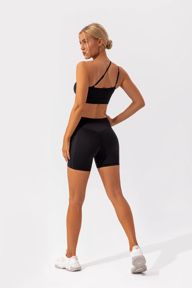 Nude Feel Yoga Clothes Women Hip Lift Quick Drying Breathable Tight Running Exercise Shorts Fitness Suit Wanita Store