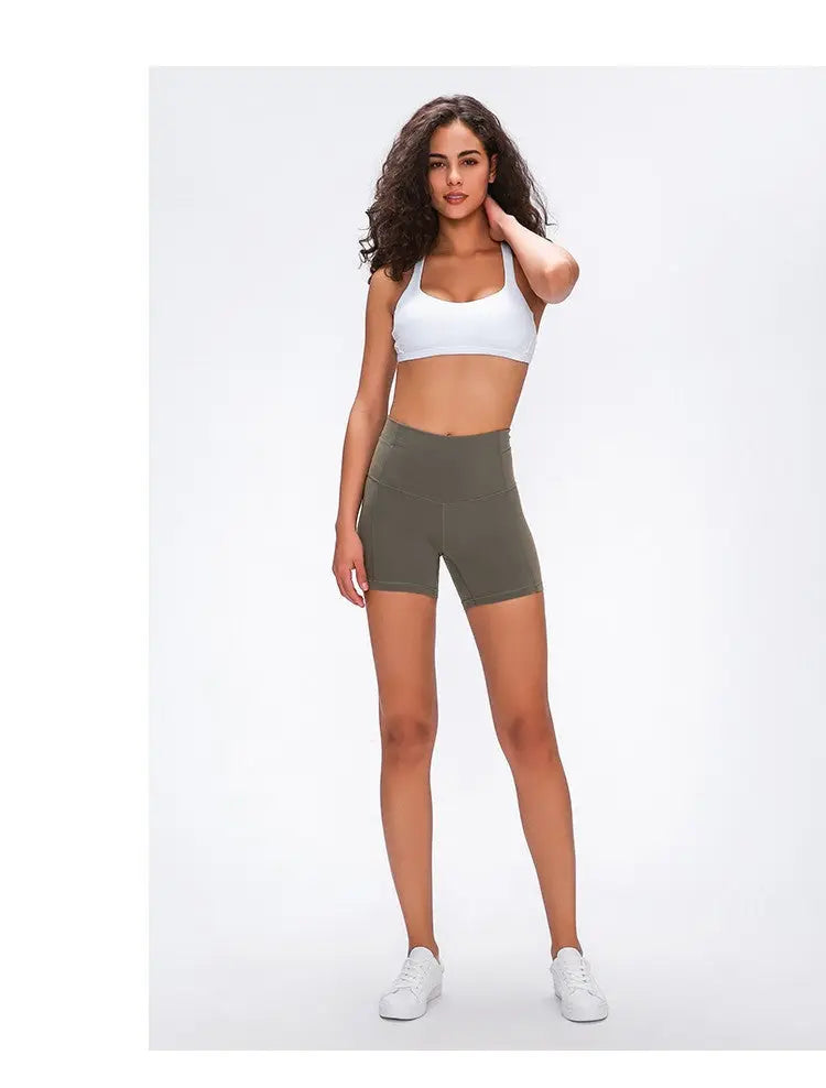 Hip-lifting outer wear sports fitness tight hip shorts Social Buzz eSIMs