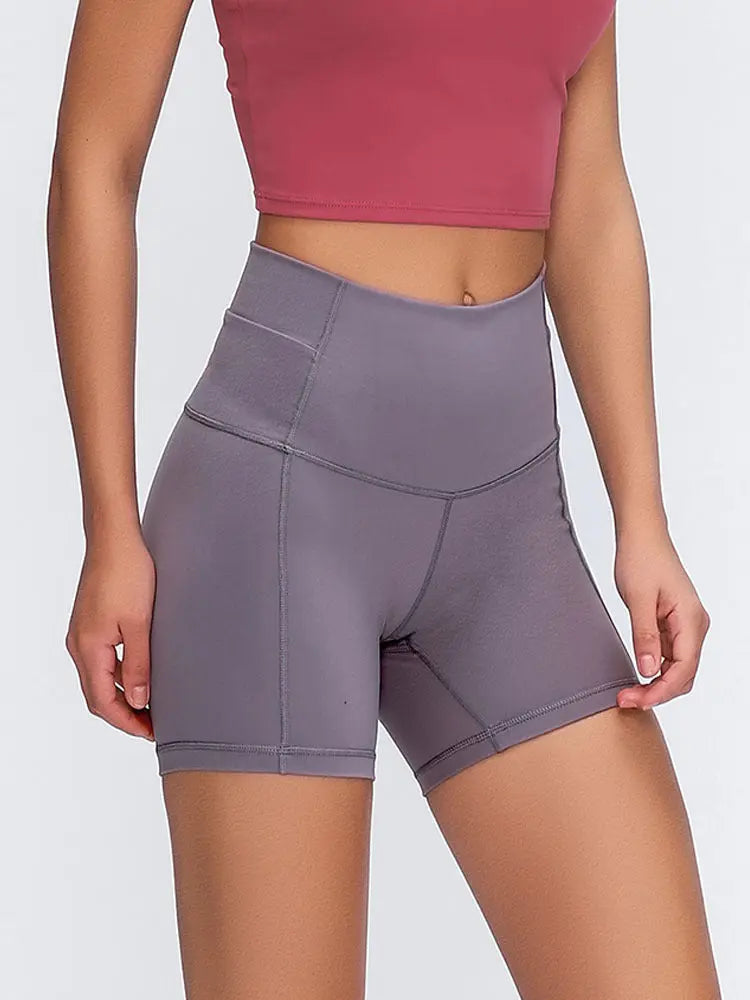 Hip-lifting outer wear sports fitness tight hip shorts Social Buzz eSIMs