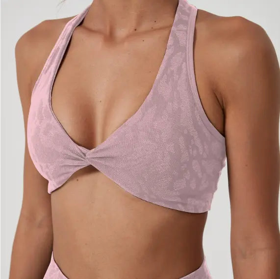 Twist Beauty Back Exercise Underwear Women Yoga Clothes Running Workout Bra Quick Drying Yoga Vest Bella Mia