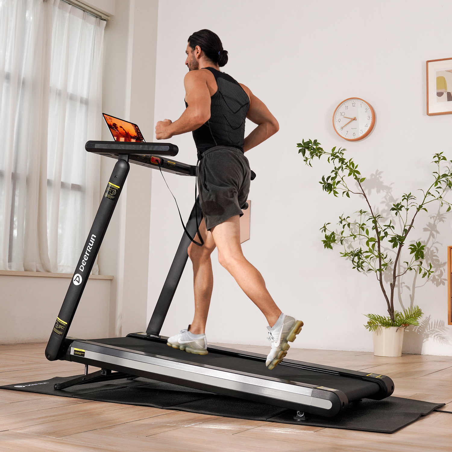 DeerRun X20 Incline Home Treadmill with 15% Auto Incline & Full Running Deck | 400 lbs, 11.3 mph DeerRun®