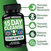 3x 15-Day Colon Cleanse Bundle Saint Mingiano - Supplements & Wellness Dedicated to Holistic Health