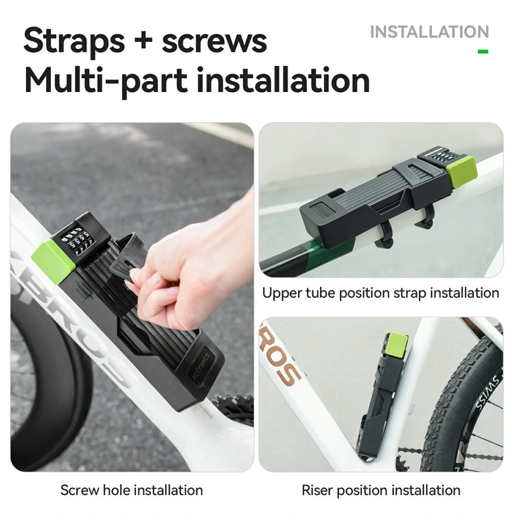 8-Section Folding Combination Bike Lock ROCKBROS-US
