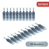 Derma Pen Replacement Cartridges – 20 Pack (16/36/42 Pins) - Value Bundle Follicly