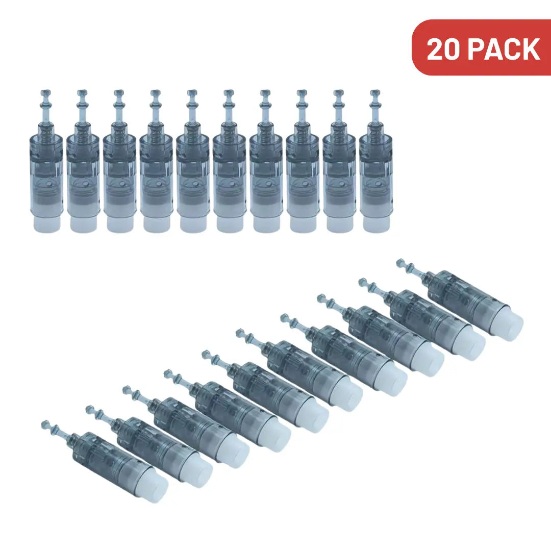 Derma Pen Replacement Cartridges – 20 Pack (16/36/42 Pins) - Value Bundle Follicly