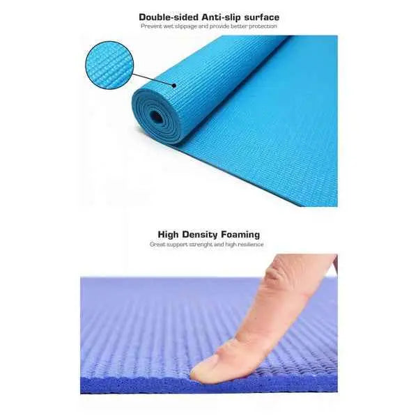 Performance Yoga Mat with Carrying Straps THRIXINE